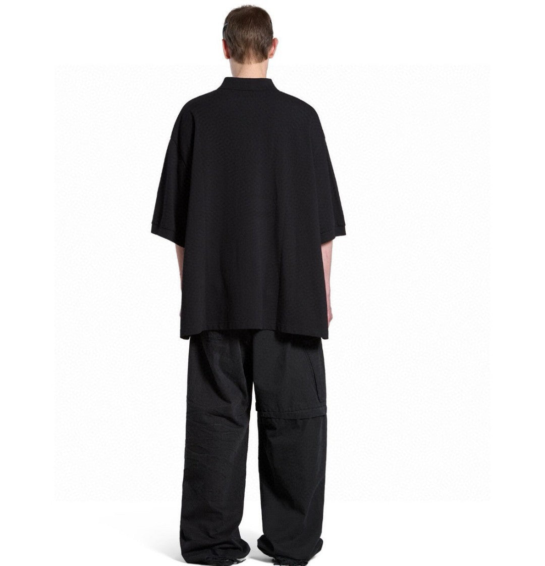 Balenciaga Classic Logo Polo Shirt (Black) - logo - replica sneakers