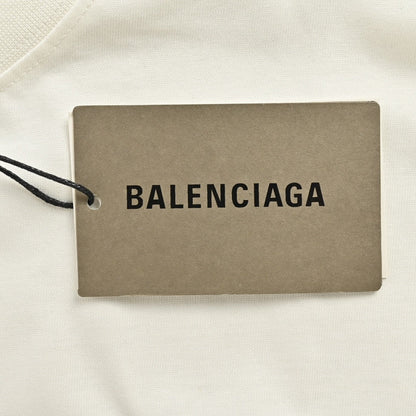 Balenciaga Cracked 'BB' Logo T-Shirt (White) - insole - replica sneakers