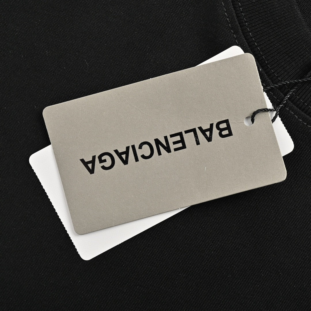 Balenciaga Crystal Logo T-Shirt in Black - insole - replica sneakers