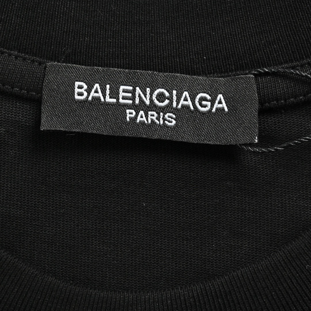 Balenciaga Crystal Logo T-Shirt in Black - outsole - replica sneakers