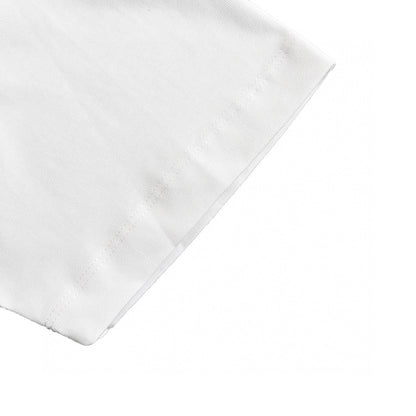 Balenciaga Crystal Logo T-Shirt in White - close up - replica sneakers