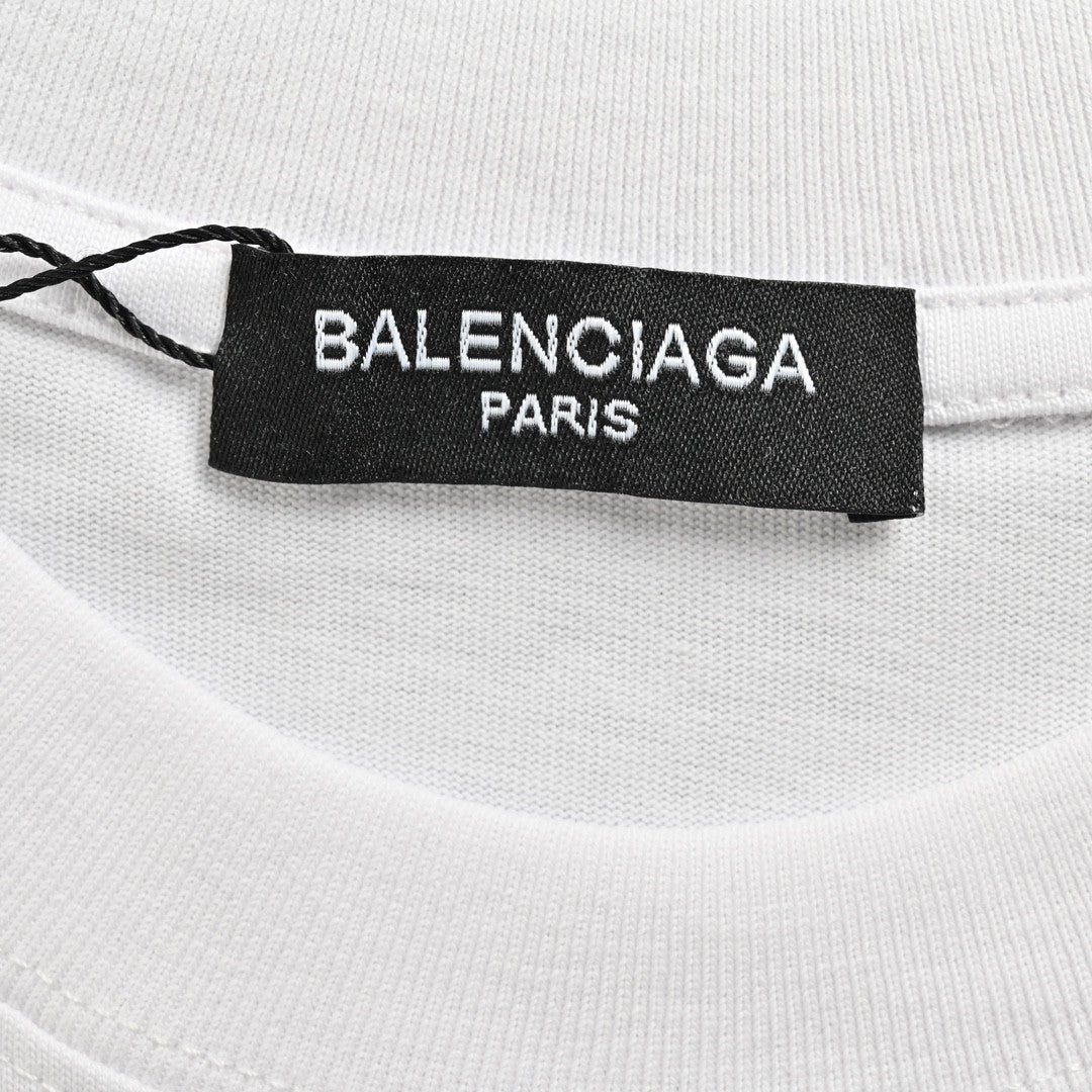 Balenciaga Crystal Logo T-Shirt in White - outsole - replica sneakers