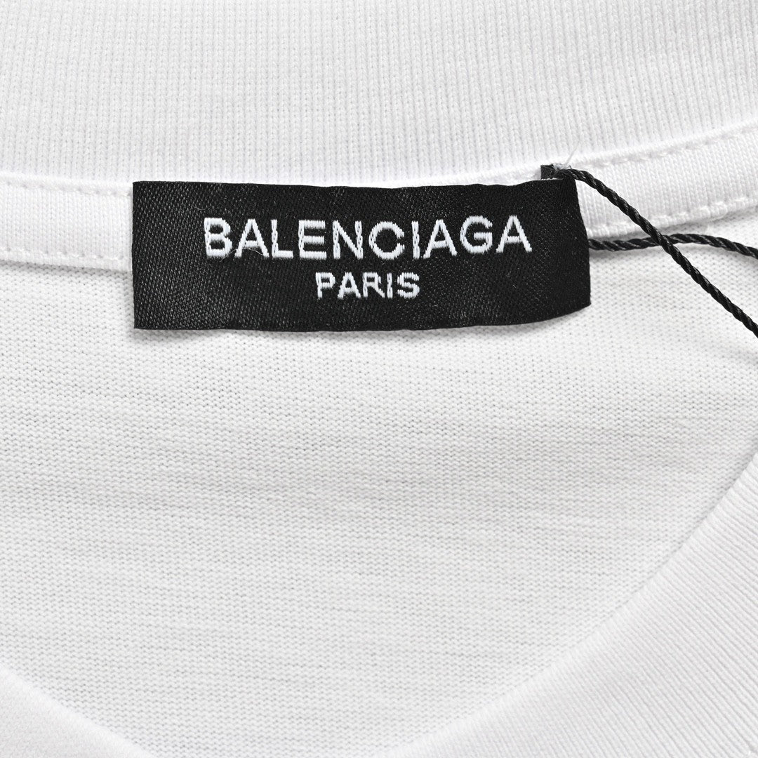 Balenciaga Crystal Logo T-Shirt in White - outsole - replica sneakers