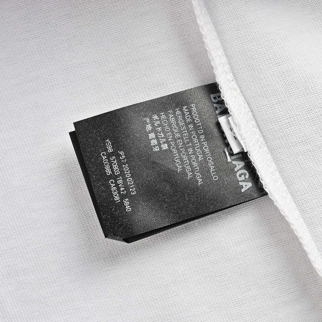 Balenciaga Crystal Logo T-Shirt in White - box - replica sneakers