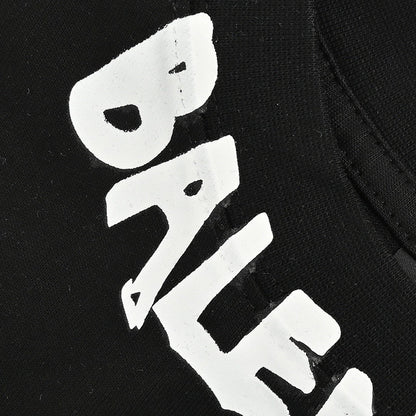 Balenciaga Distorted Logo T-Shirt (Black) - detail - replica sneakers