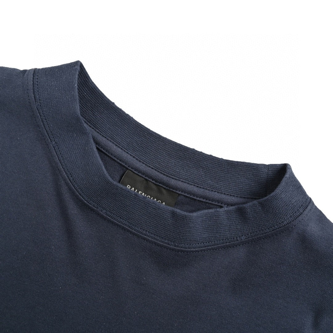 Balenciaga Distressed Logo T-Shirt - back view - replica sneakers
