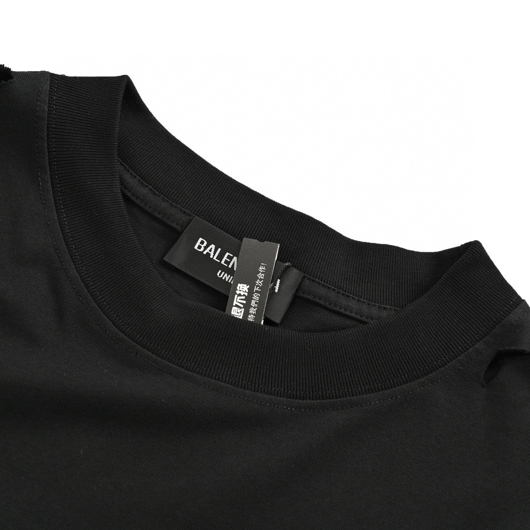 Balenciaga Distressed Logo T-Shirt - logo - replica sneakers