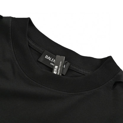 Balenciaga Distressed Logo T-Shirt - logo - replica sneakers
