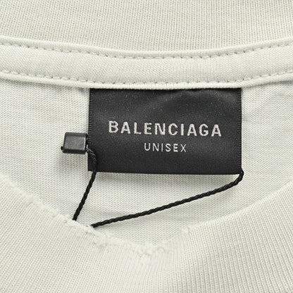 Balenciaga Distressed Logo T-Shirt in White - insole - replica sneakers