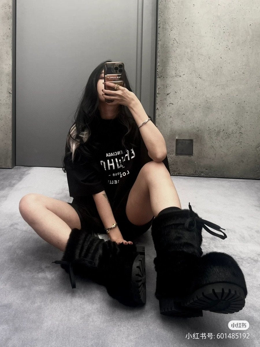 Balenciaga Erewhon T-Shirt (Black) - close up - replica sneakers