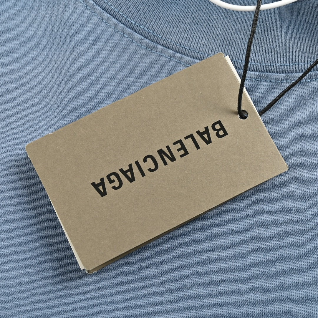 Balenciaga Flame Graphic T-Shirt (Blue) - insole - replica sneakers