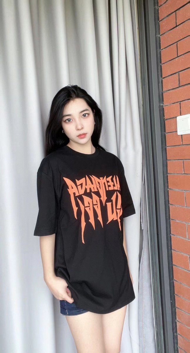 Balenciaga Gothic Logo T-Shirt - logo - replica sneakers