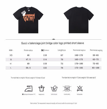 Balenciaga Gothic Logo T-Shirt - logo - replica sneakers