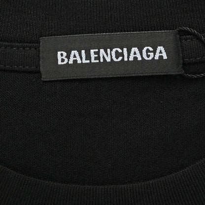 Balenciaga Graffiti Logo Black T-Shirt - outsole - replica sneakers