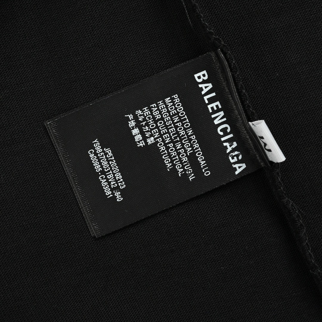 Balenciaga Graffiti Logo Black T-Shirt - box - replica sneakers