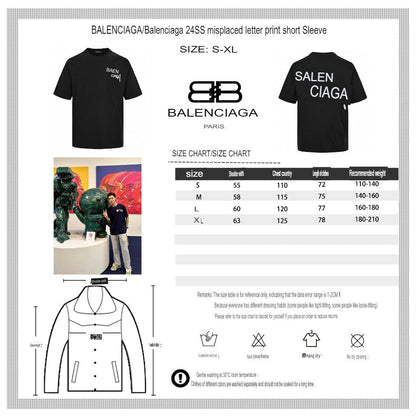 Balenciaga Graffiti Logo Black T-Shirt - logo - replica sneakers