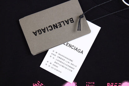 BALENCIAGA GRAFFITI LOGO T-SHIRT BLACK - insole - replica sneakers