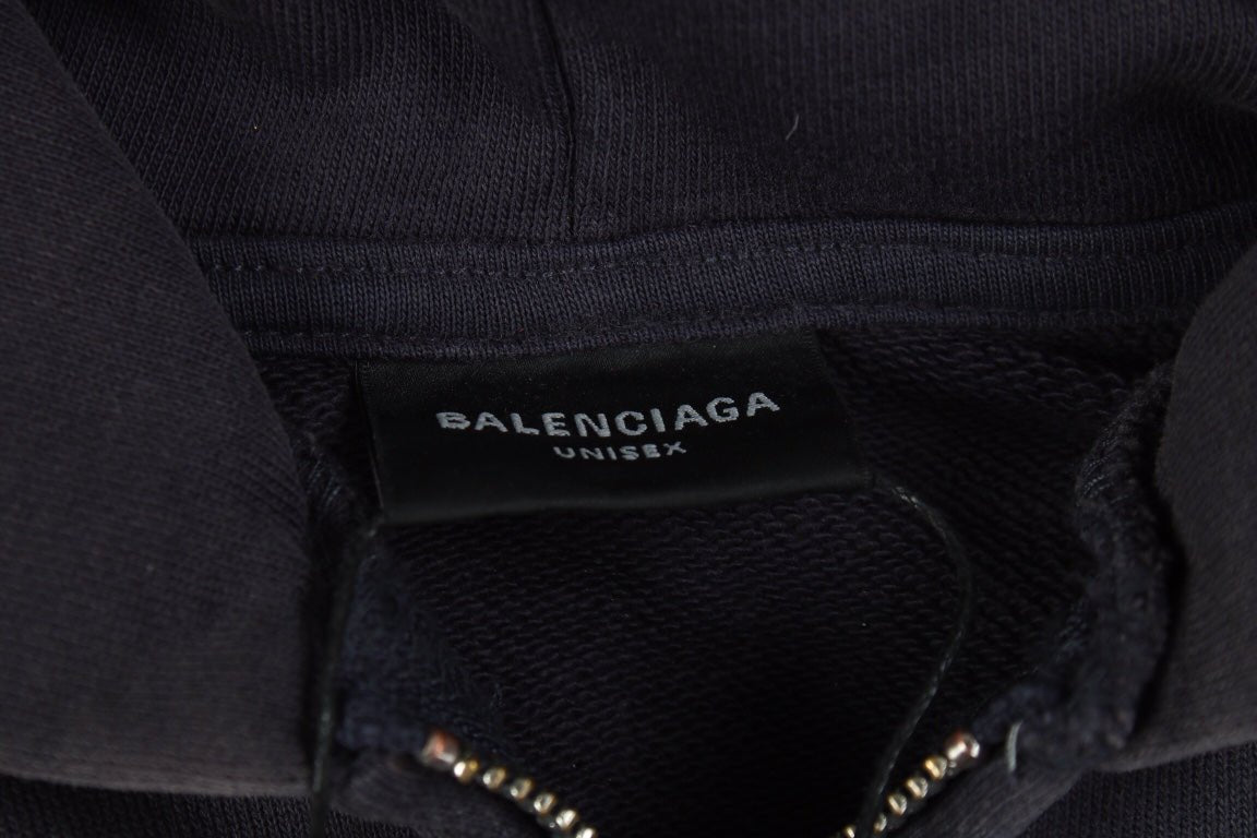 BALENCIAGA ZIP-UP HOODIE WASHED GREY - insole - replica sneakers