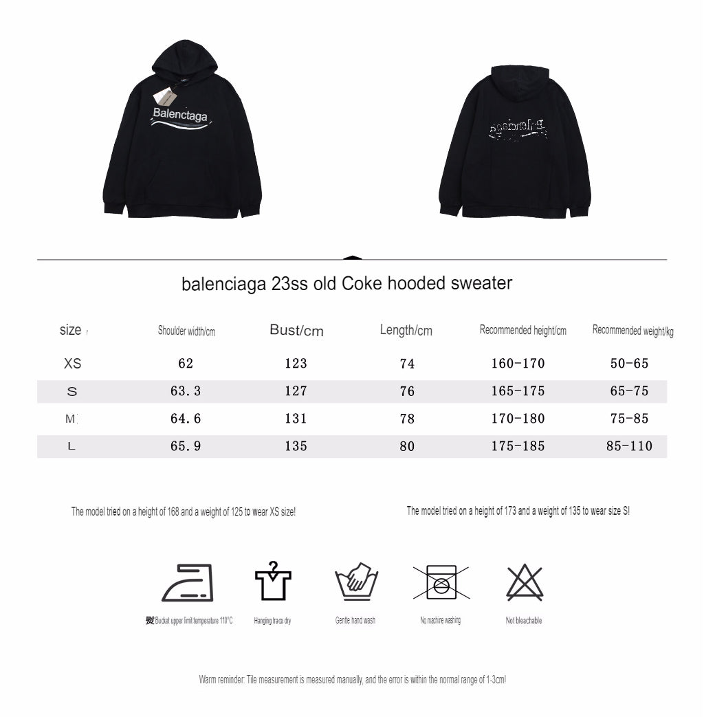 Balenciaga Hoodie - logo - replica sneakers
