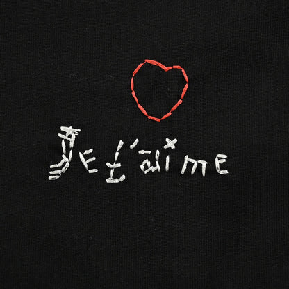 Balenciaga Je t'aime Black T-Shirt - detail - replica sneakers