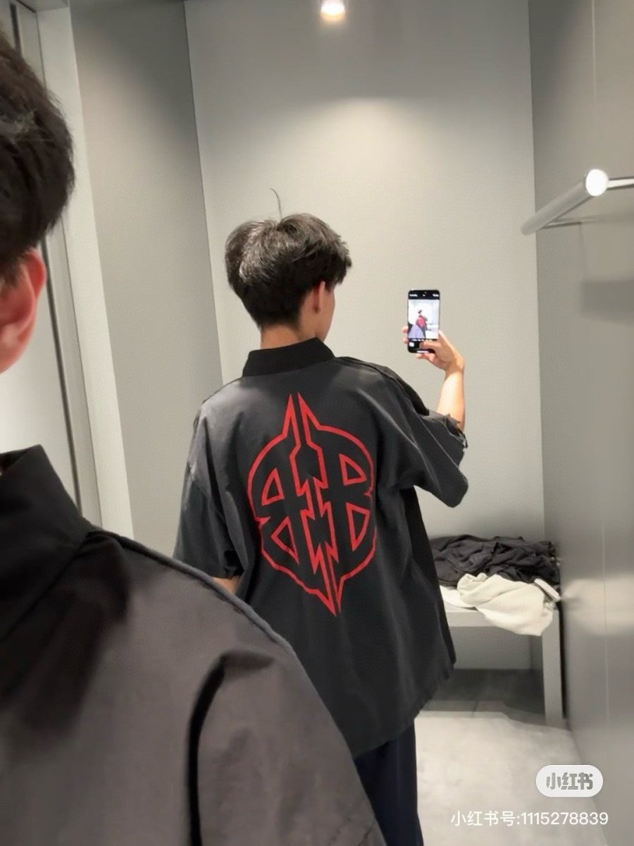 Balenciaga Logo Back Graphic Shirt - logo - replica sneakers