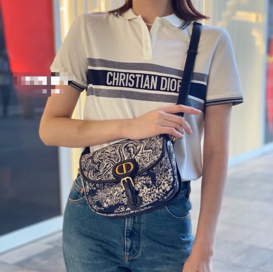 Christian Dior 'Striped Logo' Polo Shirt - insole - replica sneakers