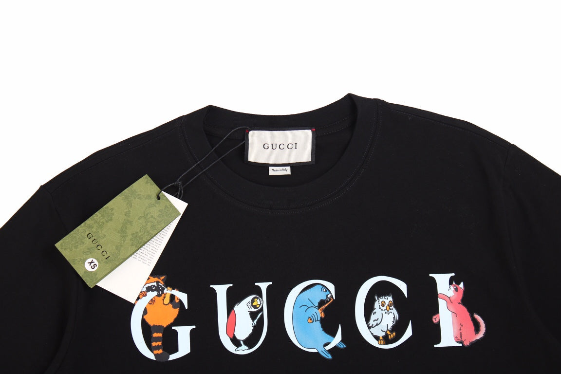 Gucci Mushroom Cluster T-Shirt (Black) - logo - replica sneakers