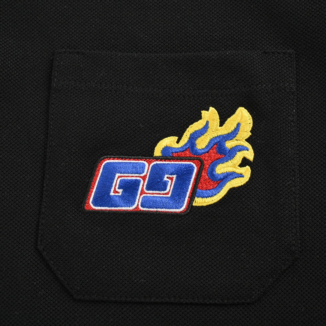 Gucci Flame Logo Polo Shirt - logo - replica sneakers
