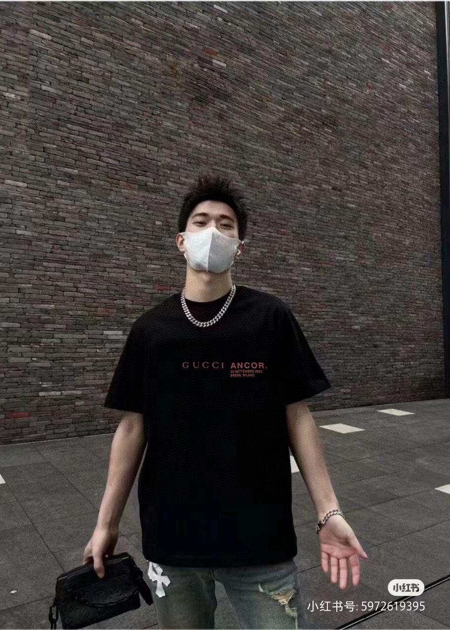 Gucci ANCOR. T-Shirt (Black) - logo - replica sneakers
