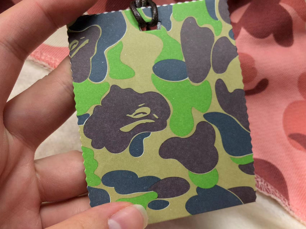 BAPE x BARBIE DOT CAMO SHARK FULL ZIP HOODIE PINK - logo - replica sneakers