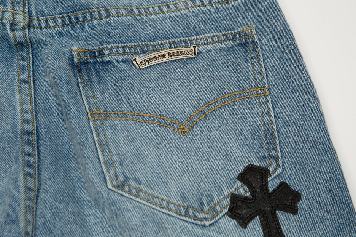 CHROME HEARTS X LEVI'S CROSS PATCH JEANS - box - replica sneakers