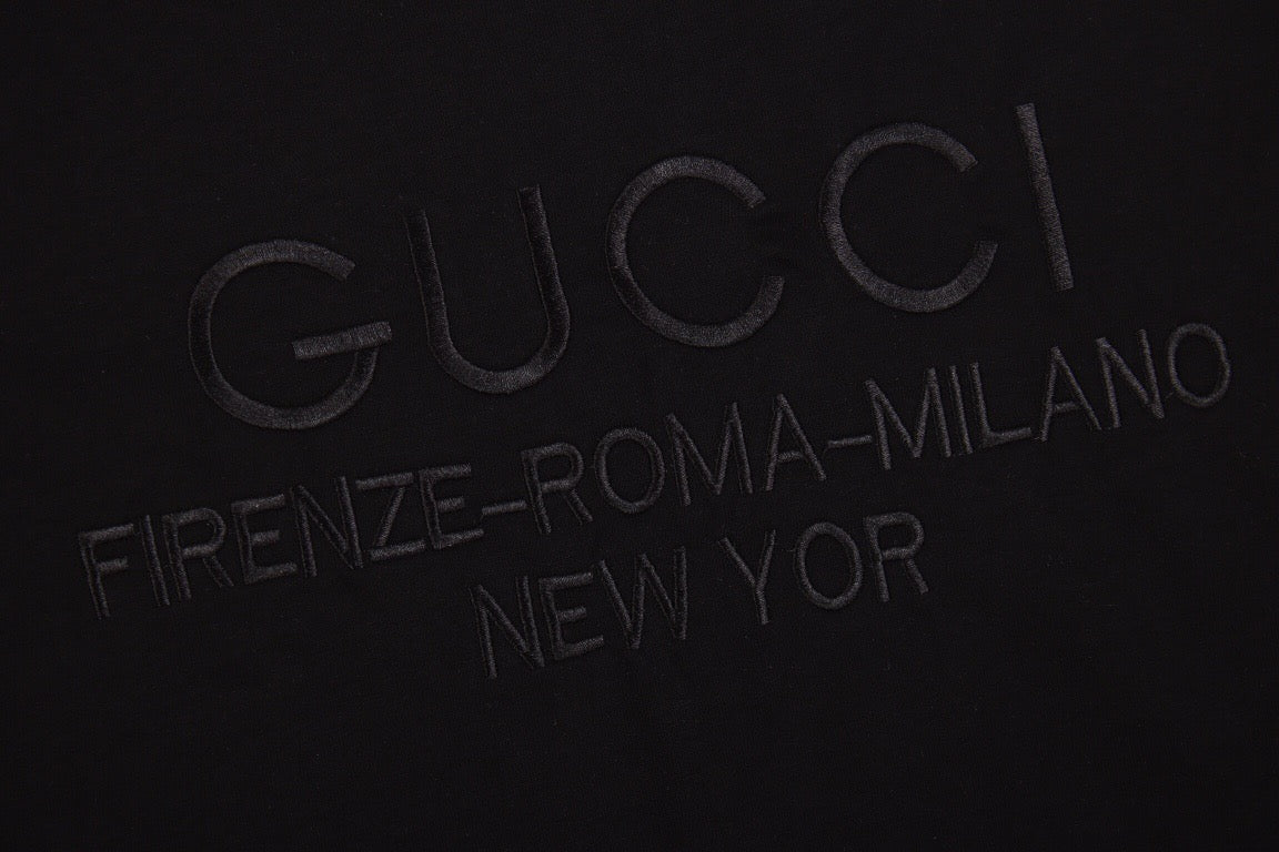 Gucci T-shirt with Embroidered Cities - box - replica sneakers