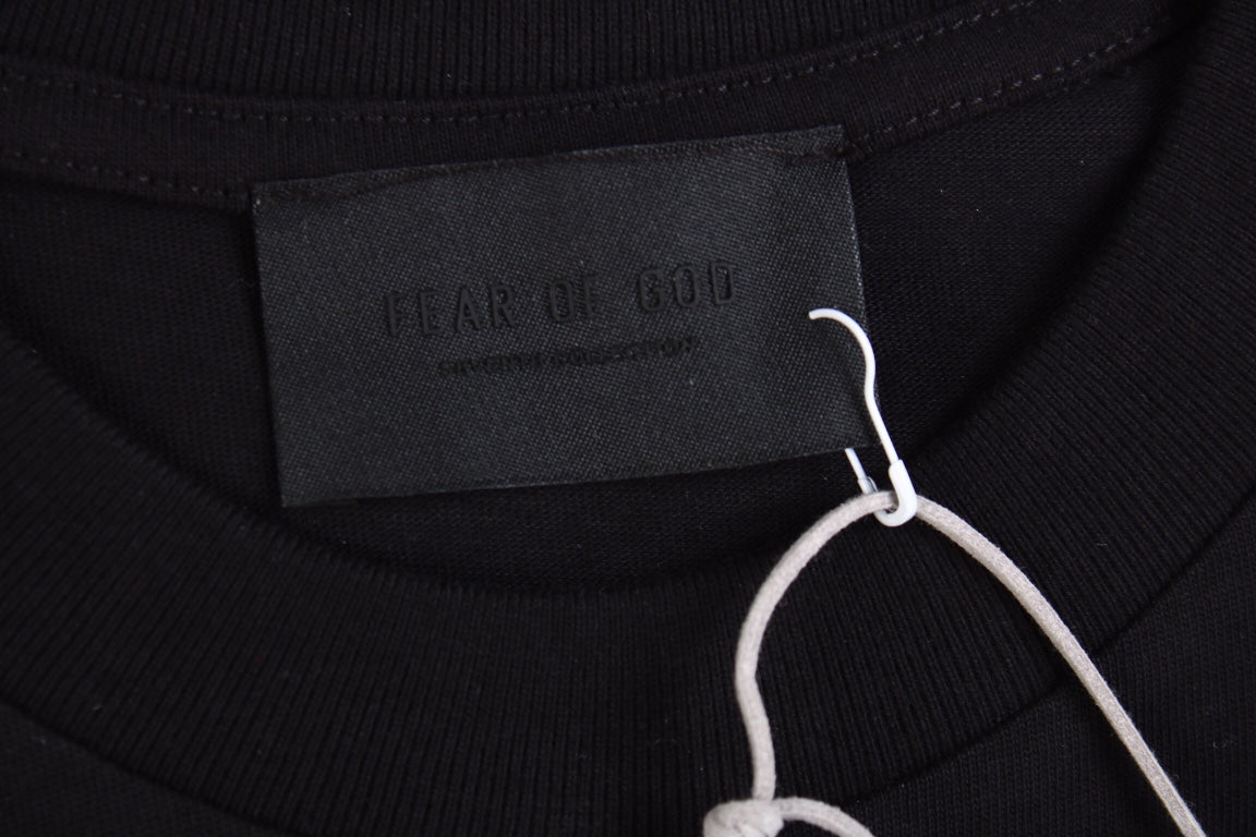 Fear of God Letter F T-Shirt (Black) - logo - replica sneakers