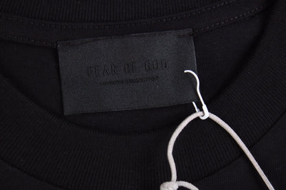 Fear of God Letter F T-Shirt (Black) - logo - replica sneakers