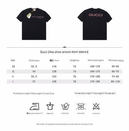 Gucci ANCOR. T-Shirt (Black) - logo - replica sneakers