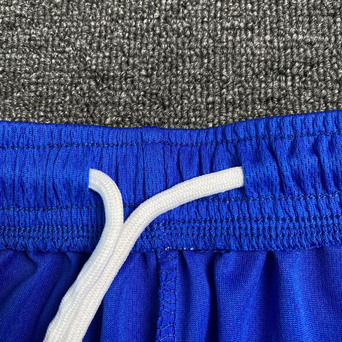 ERIC EMANUEL EE BASIC SHORTS BLUE/ORANGE - close up - replica sneakers