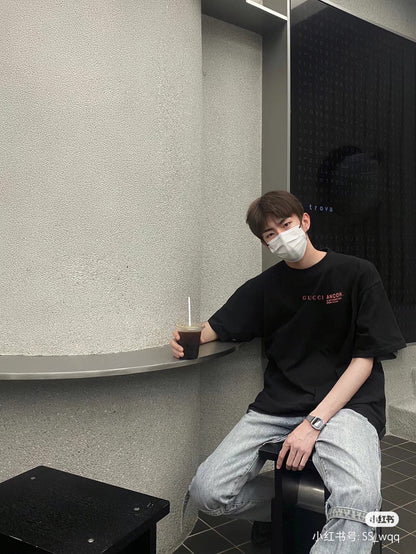 Gucci ANCOR. T-Shirt (Black) - logo - replica sneakers
