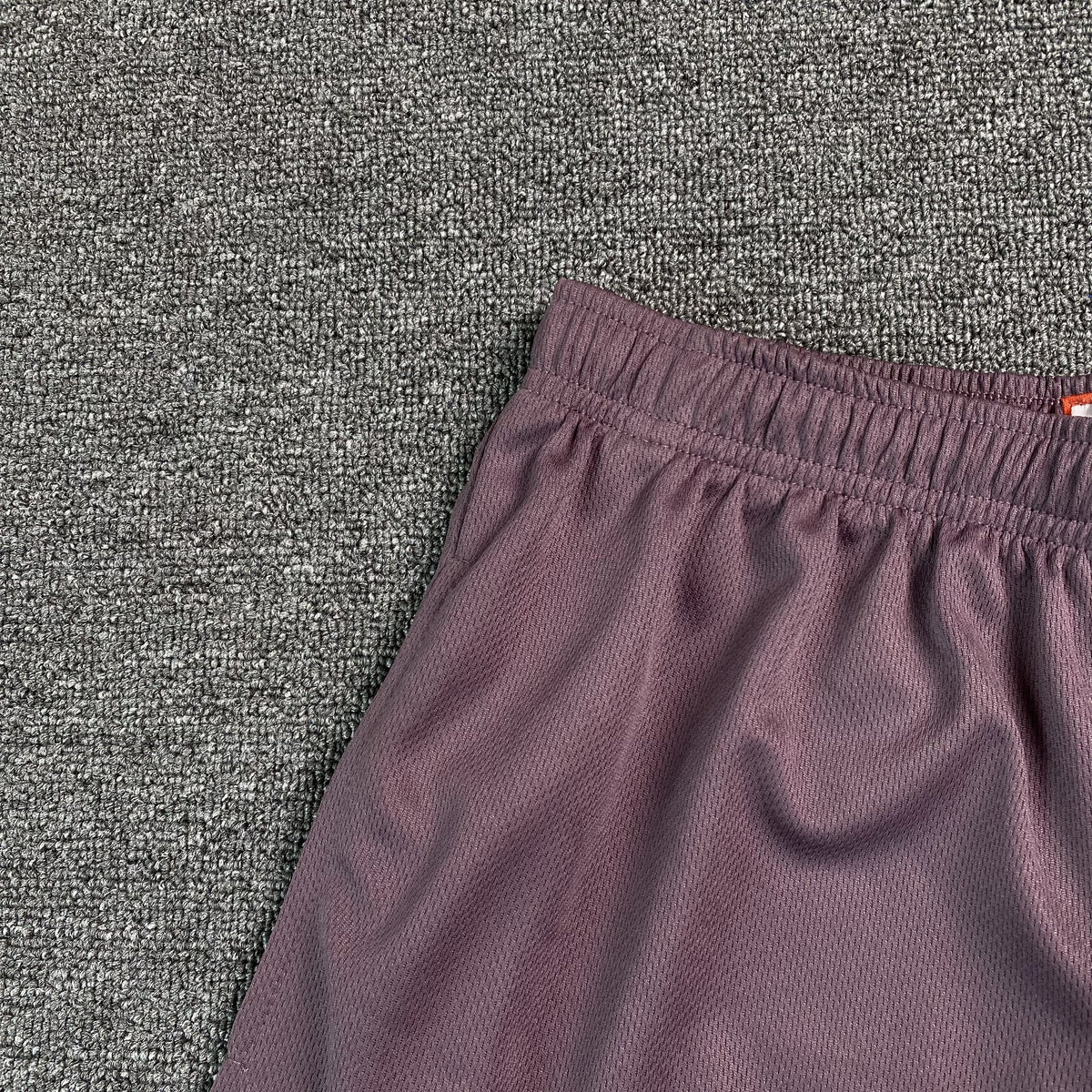 ERIC EMANUEL EE BASIC SHORTS VINTAGE VIOLET/YELLOW - close up - replica sneakers