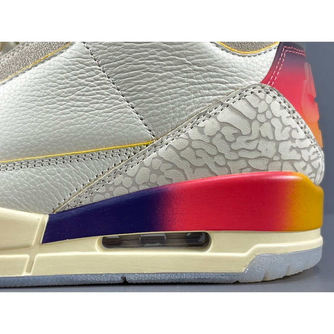 JORDAN 3 RETRO SP x J BALVIN MEDELLIN SUNSET - logo - replica sneakers
