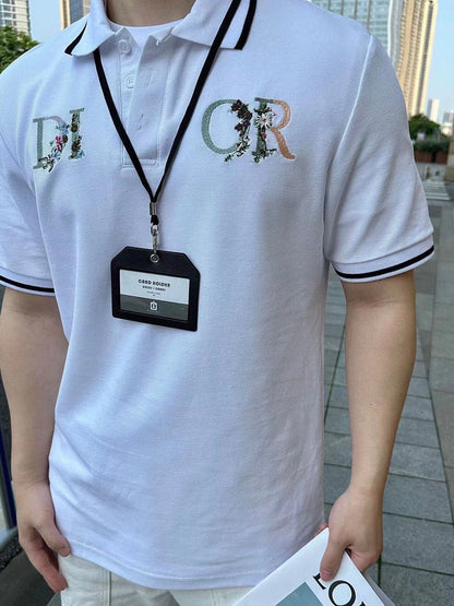Dior Polo Shirt with Floral Logo Design - insole - replica sneakers