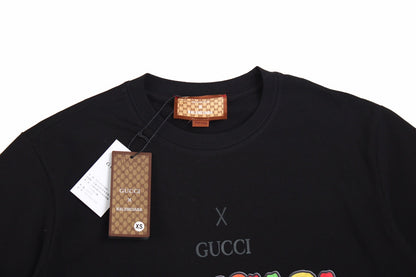 GUCCI x BALENCIAGA DRIP LOGO T-SHIRT BLACK - box - replica sneakers