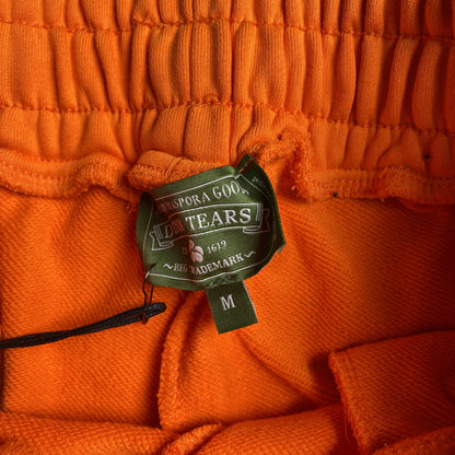 DENIM Tears Cotton Wreath Sweatpants - Orange Unisex Streetwear Limited Edition