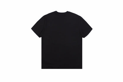 GUCCI x BALENCIAGA FLOWER LOGO T-SHIRT BLACK - close up - replica sneakers
