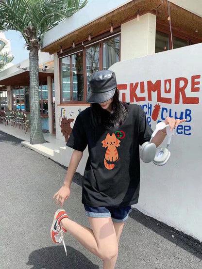 Gucci Cat Graphic T-Shirt - box - replica sneakers