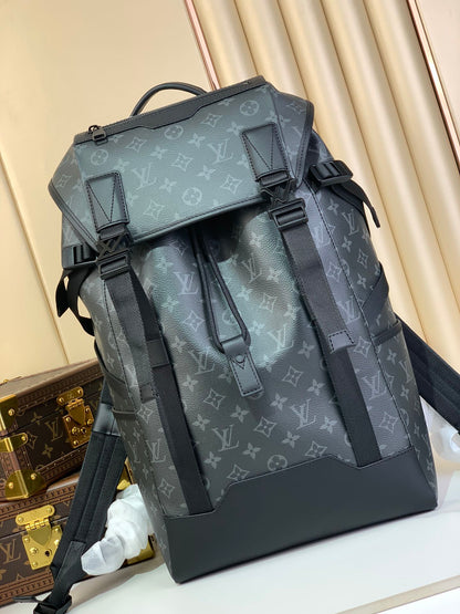 LOUIS VUITTON MONOGRAM ECLIPSE REVERSE PM GRAY - front view - replica sneakers