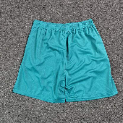 ERIC Emanuel Ee Basic Shorts Teal - - Purple Unisex Streetwear Limited Edition - The ERIC EMANUEL EE BASIC SHORTS TEAL/PURPLE - REPLICA blend luxury streetwear aesthetics with premium