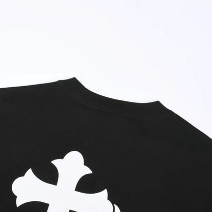 CHROME HEARTS WHITE DOUBLE CROSS T-SHIRT BLACK - box - replica sneakers