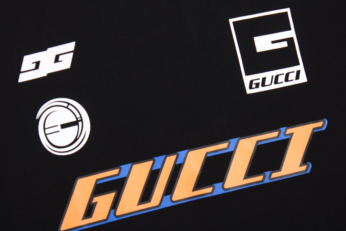 Gucci Graphic Logo T-Shirt (Black) - box - replica sneakers