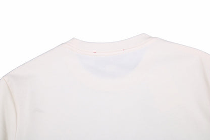 Gucci Lightning Logo T-Shirt (Cream) - close up - replica sneakers