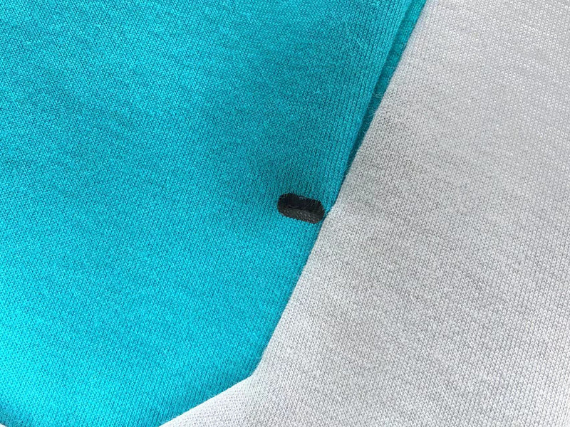 NIKE TECH FLEECE HOODIE x WOLF GREY/AQUAMARINE/ORANGE - logo - replica sneakers